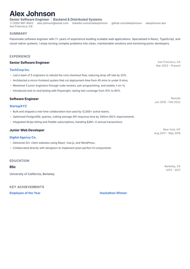 Celestite resume template