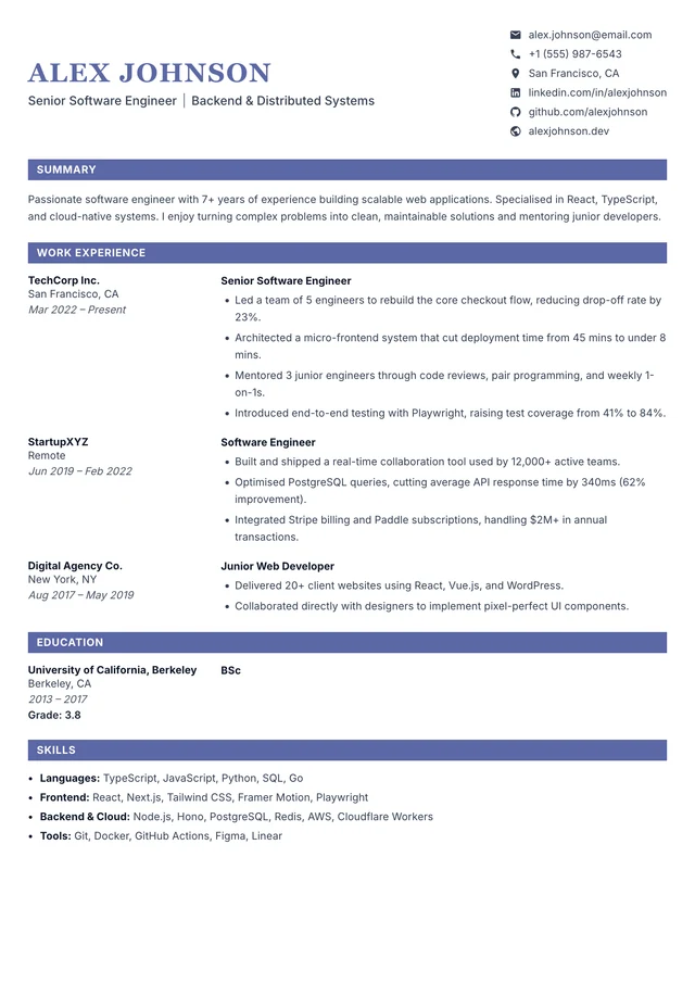 Lapis resume template